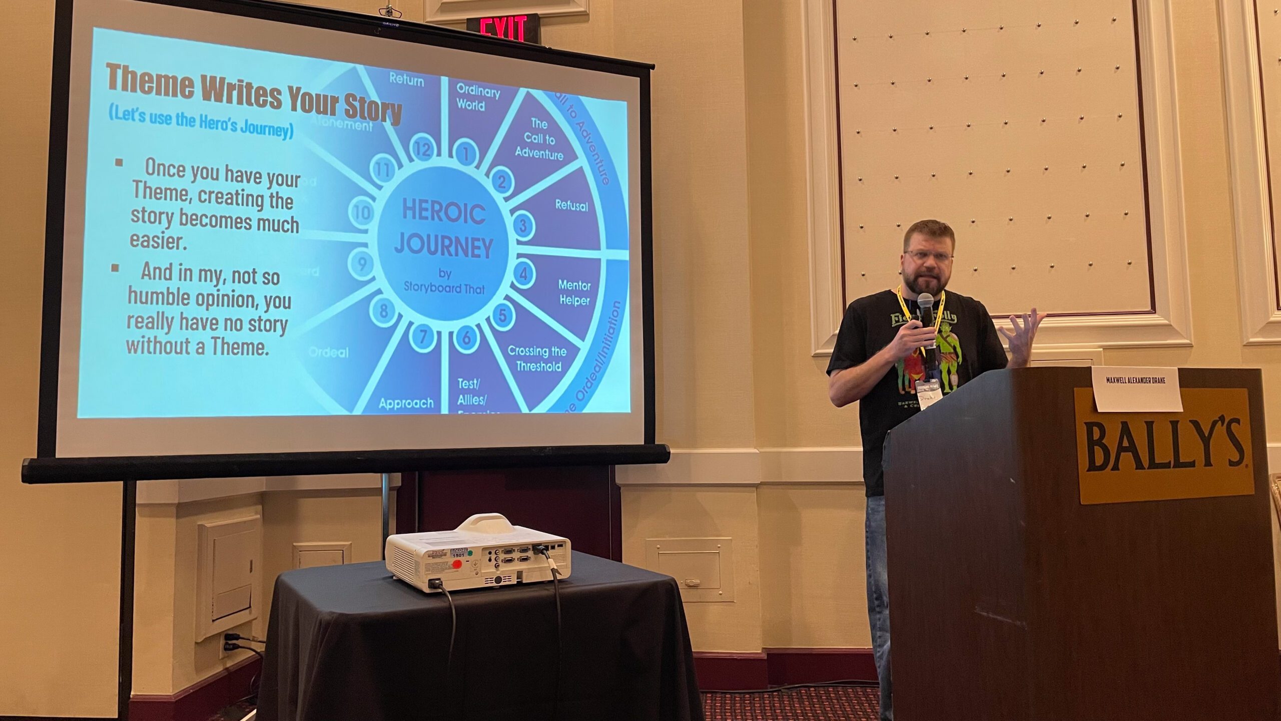 Drake presenting at Bally's Hotel in 2018