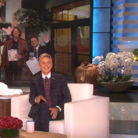 Travis Cody as a guest on the Ellen show